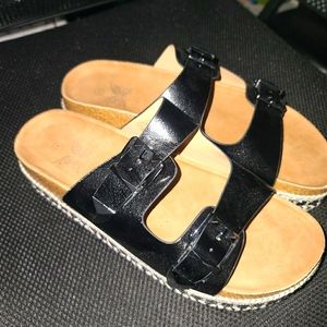 Black Platform Sandals